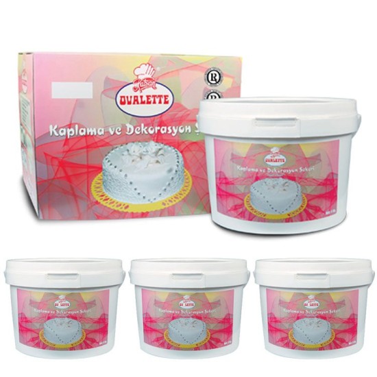 Ovalette Rollfondant Weiß 20 kg - 040-50-20kg - Katsan Gıda